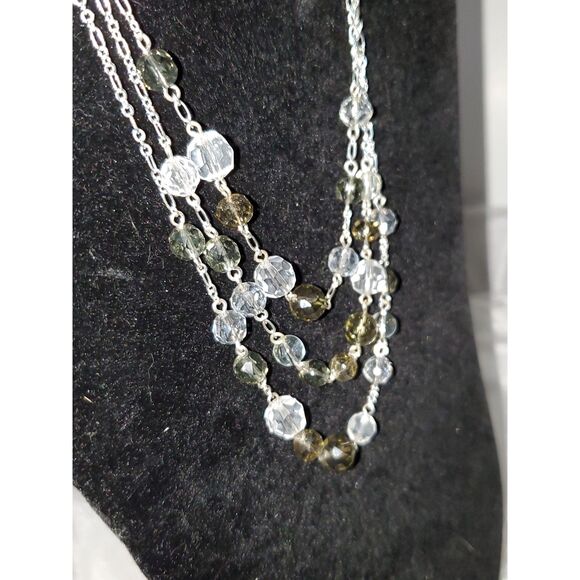 A Lauren Conrad Layered Necklace Silver Tone Cottage Core Elegant Minimalist - Picture 9 of 9